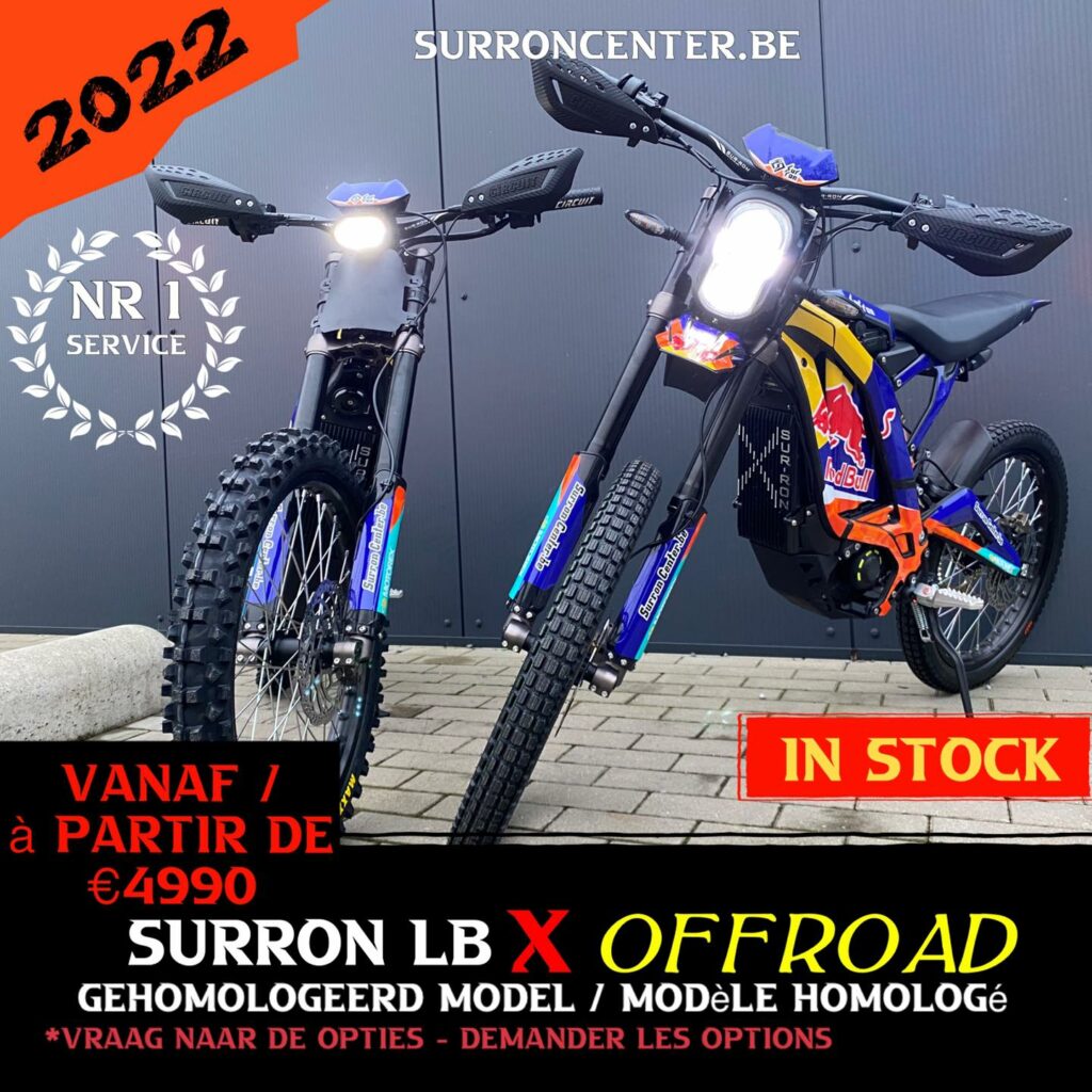Surroncenter.be Endurofun Surronspecialist Surron Redbull limited edition